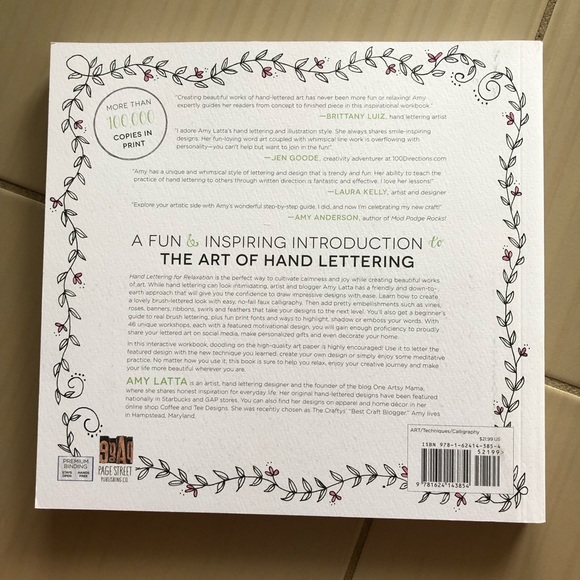 Hand Lettering for Relaxation: An Inspirational Workbook - Picture 2 of 2